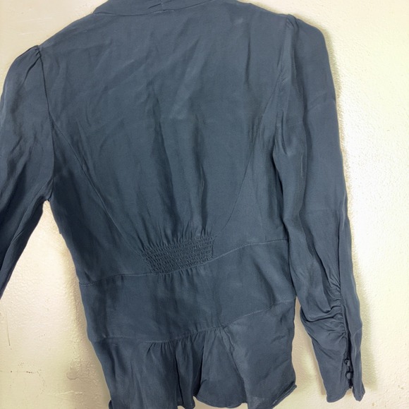 RIXO Navy Star-Print V-Neck Blouse - Picture 5 of 9